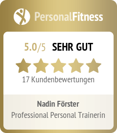 Signet von PersonalFitness.de: 5,0 von 5 aus 17 Kundenbewertungen für Nadin Förster